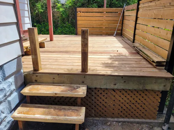 Custom deck construction